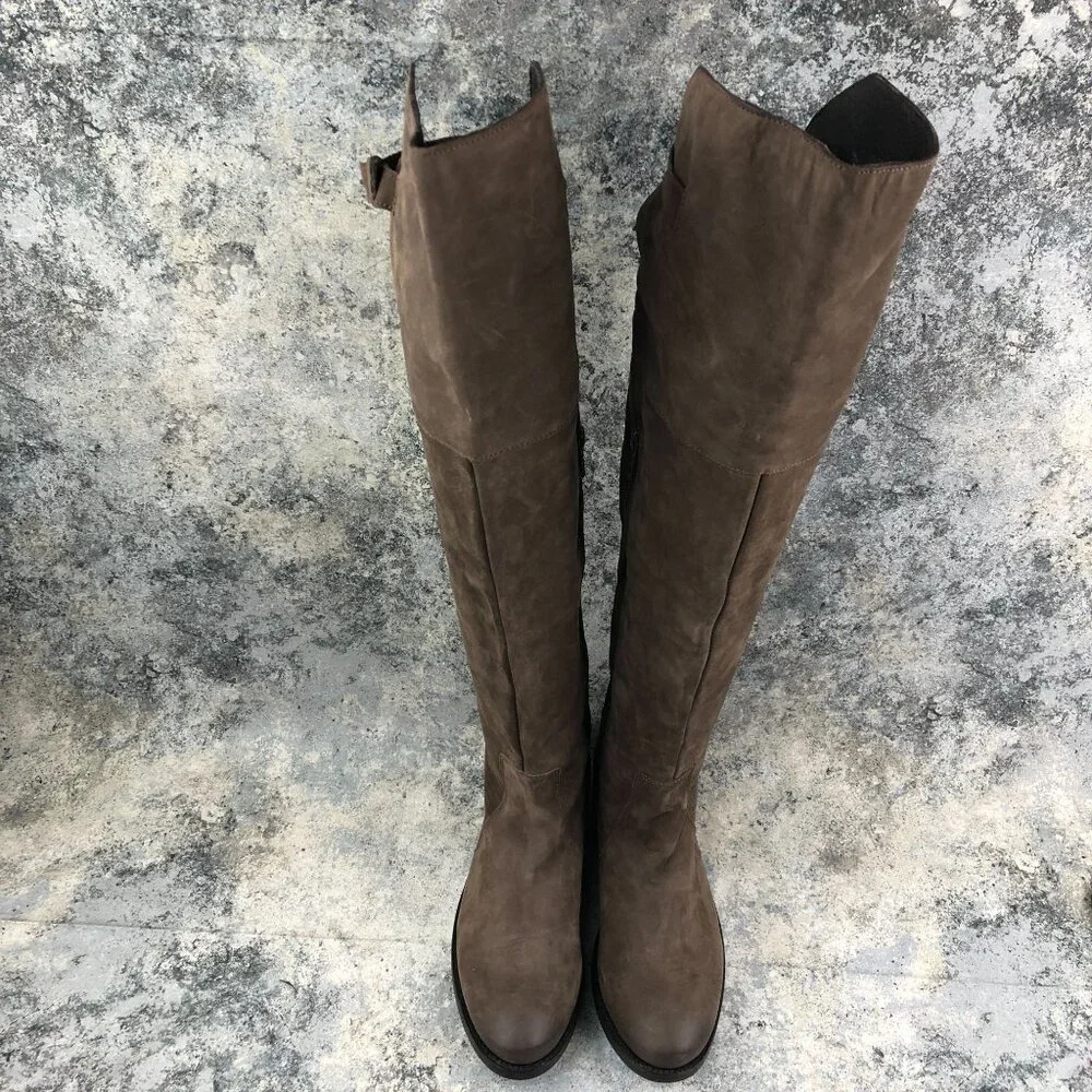 DV Dolce Vita Women's Size 6 Brown Leather Over The Knee OTK Tall Boots